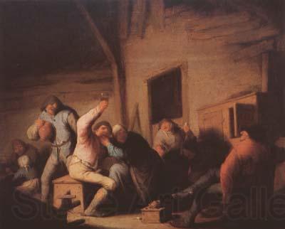 Ostade, Adriaen van Peasants Carousing in a Tavern (mk08) Norge oil painting art
